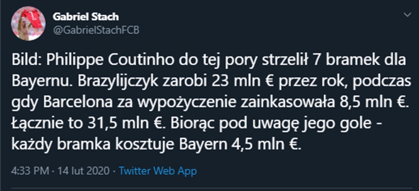 TYLE KOSZTOWAŁA Bayern każda bramka Coutinho! :D